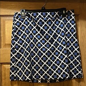 Greg Norman Collection Blue and White Golf Skort